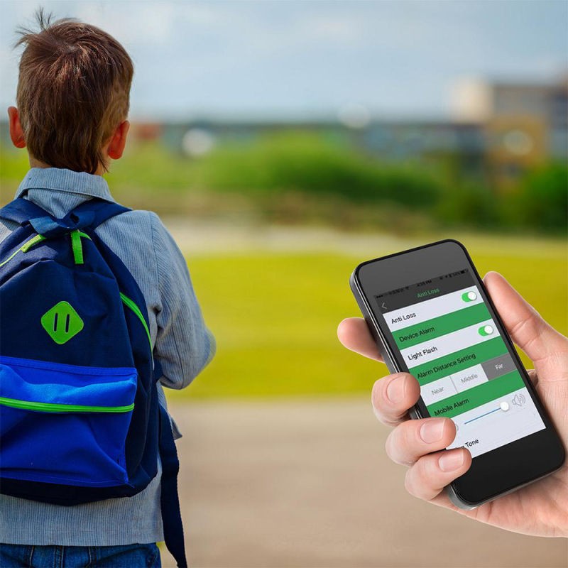 En la mochila de un hijo o niño Tracker Bluetooth Llavero Rastreador Key Finder Traxxit Xtreme En la mochila de un hijo o niño Tracker Bluetooth Llavero Rastreador Key Finder Traxxit Xtreme