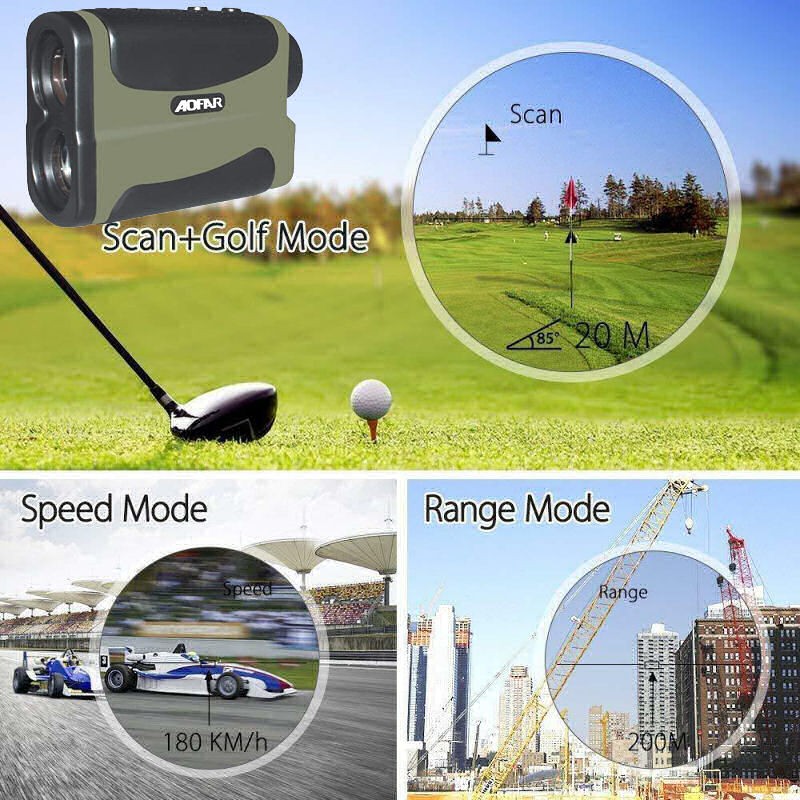 Telemetro Laser medidor Velocidad, Distancia y Altura Rangefinder Aofar AF1000 alta precisión ejemplos Telemetro Laser medidor Velocidad, Distancia y Altura Rangefinder Aofar AF1000 alta precisión ejemplos