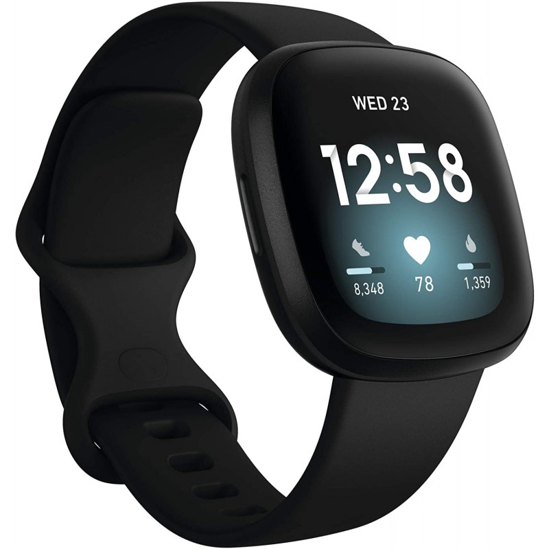 Fitbit smartwatch versa 3 negro con monitoreo de frecuencia cardiaca Fitbit smartwatch versa 3 negro con monitoreo de frecuencia cardiaca