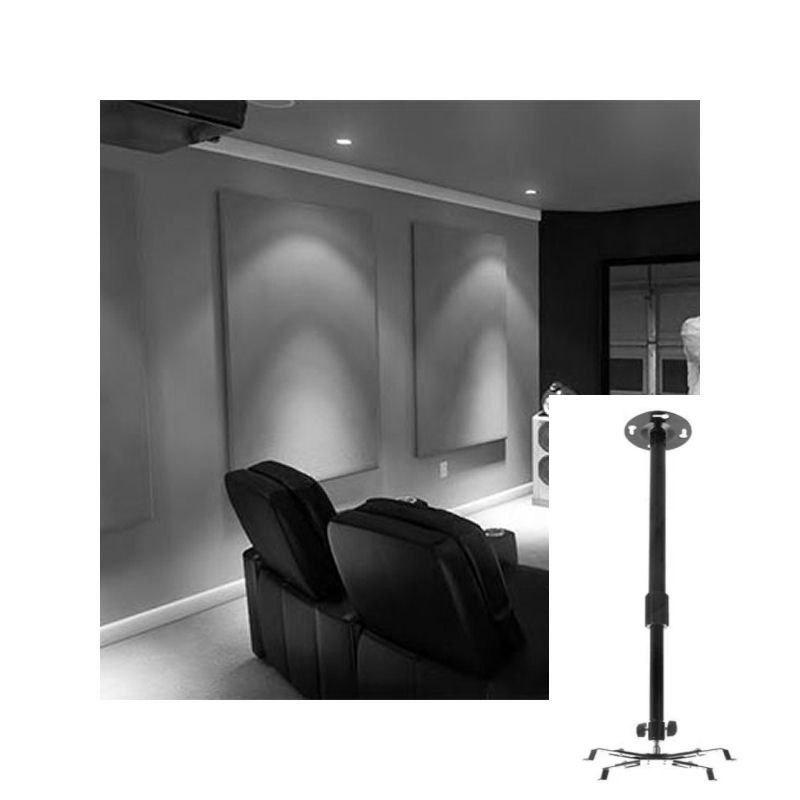 Vista Instalado Soporte de Proyector Data Show Extensible 10kg Universal al techo o cielo Ecotek P101 bn Vista Instalado Soporte de Proyector Data Show Extensible 10kg Universal al techo o cielo Ecotek P101 bn
