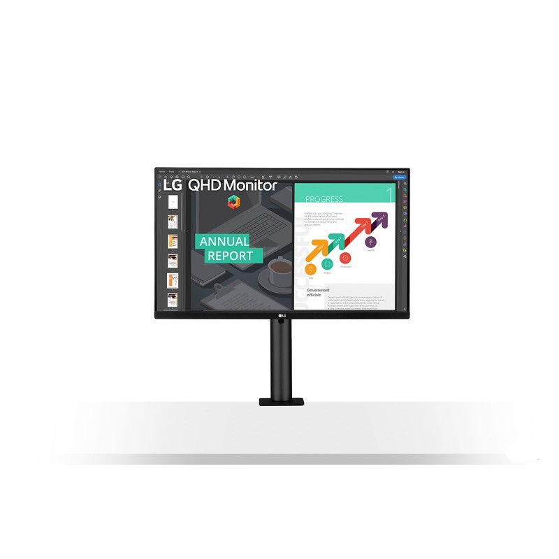 LG MT 27 IPS QHD 2560x1440 HDMI Disp.Port USB Ergonomico LG MT 27 IPS QHD 2560x1440 HDMI Disp.Port USB Ergonomico